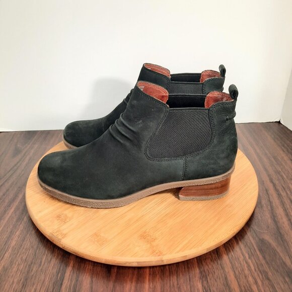 Dansko Bea Womens Size 39 US 8.5-9 Boots Black Nubuck Stacked Heel Waterproof - Picture 3 of 10